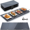 33" x 15" Food Warmers for Parties Buffet, 4-in-1 Electric Warming Trays for Buffets Party, Glass Food Warming Mat with 17 Heat Levels & 12H Timer for Family Dinners Catering Gatherings by Unknown