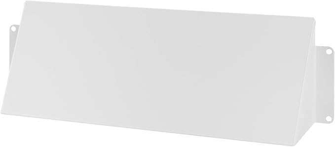 Repa Market 10 x 3 Inch White Galvanized Steel Vent Cover - Duct Exhaust/Inlet Rain Deflector - Weatherproof Guard for Ventilation Systems/Indoor/Outdoor Vent Hood/Air Vent Grille Protection Roof