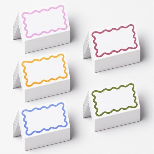 50Pcs Blank Food Cards, Food Labels for Party Buffet Price Labels by Unknown