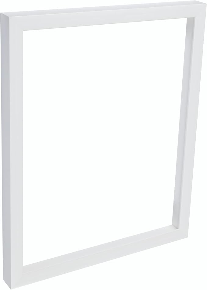 Creative Mark Gotham Gallery Canvas Frame - White 16x20-3 Pack Open Back Frame for Heavy Duty Canvases Paintings Without Glass or Backing - 1-5/8" Depth, 1-3/8" Rabbet - Pre-Assembled, Made in USA
