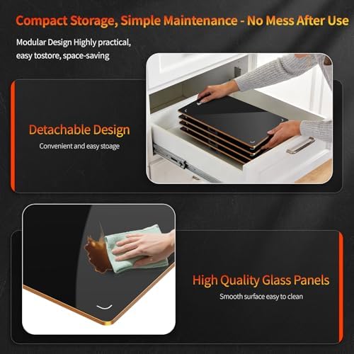 Electric Warming Tray, 4-in-1 Food Warmer, 33"x15", 10 Settings - Image 4