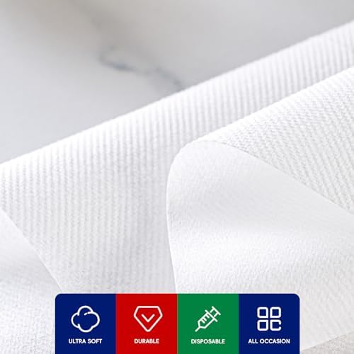 100 Disposable Hand Towels, Linen Feel Bathroom Hand Napkins for Guest - Image 3