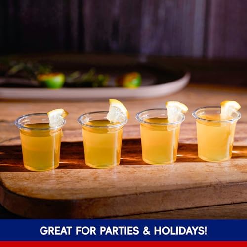 JOLLY CHEF 500 Pack Plastic Shot Glasses 1 oz Clear Disposable Jelly Cups - Image 6