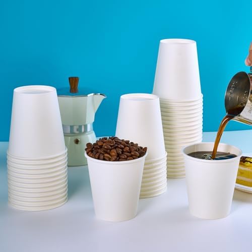 JOLLY CHEF Disposable Coffee Cups and Plates, Printed Paper Plates 10 in 140 Count, Versatile Hot/Cold Beverage 10 oz Paper Cups 300 Pack for Water - Image 4