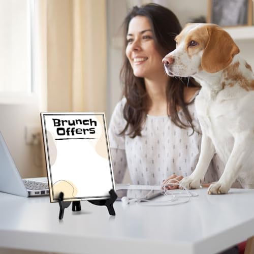 Brunch Offers 6x8 Dry Wipe Table Sign Easy Installation | Restaurant & Bar | Perfect To Clearly Direct Customers & Advertise Specials | No Pen Included - Image 6