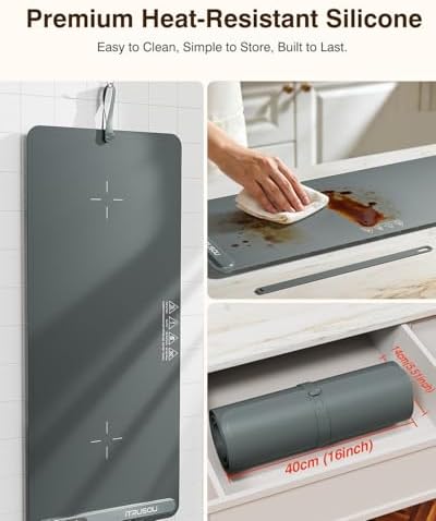 Warming Mat for Food (35"x16") - iTRUSOU Extra Large Electric Warming Tray with 7-Level Temp, 500W High-Power & 99H Timer - Rollable XL Large Food Warming Mat for Parties & Buffet - Image 6