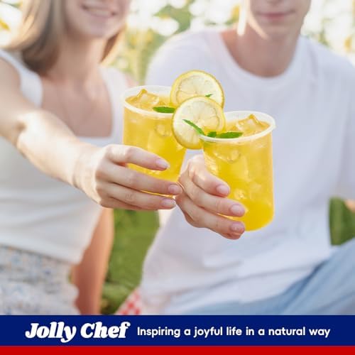 JOLLY CHEF 600 Pack 9 oz Disposable Clear Plastic Cups, Drinking Cups - Image 6