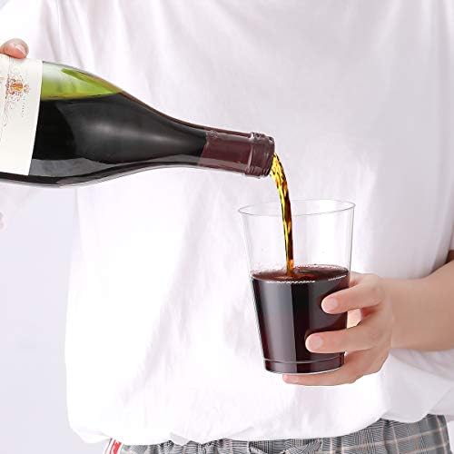 JOLLY CHEF 100 Pack 12 oz Disposable Clear Plastic Cups, Party Cups - Image 5