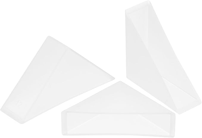 uxcell 20Pcs Plastic Corner Protectors 12x50mm Right Angle Shape Glass Corner Guards Cushion for Corner Protection of Glass, Mirror, Tile, White