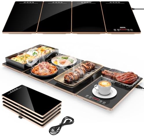 FEPPO Electric Warming Tray, 4-in-1 Food Warmers for Parties Buffet by FEPPO