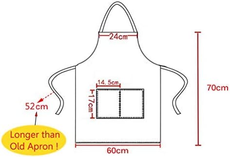 Red Plain Bib Aprons Bulk for Women Men Adult with 2 Front Pockets(Red,15 PCS)