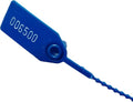 Plastic Tamper Seals Numbered Tags Security Seal Waterproof Tag Zip Ties Pull Tight Lock 9.84" Pack of 500 pcs Navy Blue