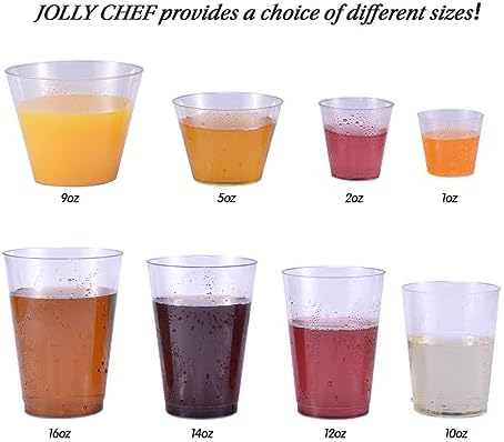 JOLLY CHEF 1000 Pack 1 oz Plastic Shot Glasses, Disposable Tasting Cups - Image 6