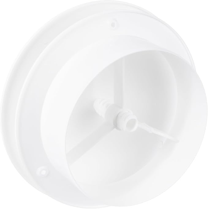 Repa Market 6" Inch Round Plastic Air Vent Diffuser – HVAC Duct Air Intake and Exhaust Circular Vent Cover - Adjustable Vent for Home - Wall Airflow Diffuser - Round Ceiling Diffuser - AC Vent