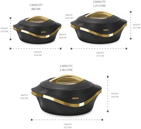 MILTON Insulated Casserole Dish with Lid 3 pc Set 2.1/1.5/1 qt. Hot Pot Food Warmer/Cooler –Thermal Soup/Salad Serving Bowl- Stainless Steel Hot Food Container–Best Gift Set for Moms –Holidays - Image 6