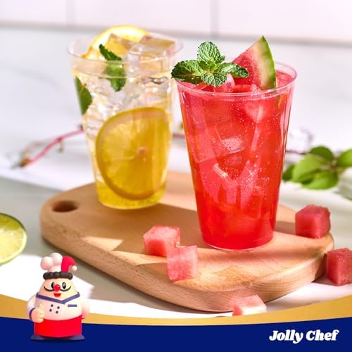 JOLLY CHEF 200 Pack 14 oz Disposable Clear Plastic Cups, Party Cups - Image 6