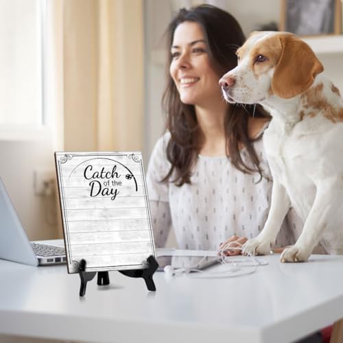 Catch of the Day 6x8 Dry Wipe Table Sign Easy Installation | Restaurant & Bar | Perfect To Clearly Direct Customers & Advertise Specials | No Pen Included - Image 6
