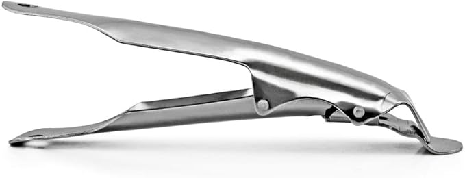 New Star Foodservice 50462 Shallow Pizza Tray Pan Gripper Holder, 8", Silver