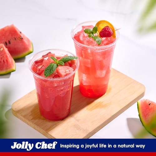 JOLLY CHEF 20 oz Plastic Cups, 1000 Pack Disposable Clear Drinking Cups - Image 6