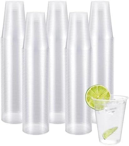 JOLLY CHEF 9 oz Clear Plastic Cups, 300 Pack Cold Party Disposable Glasses by JOLLYCHEF