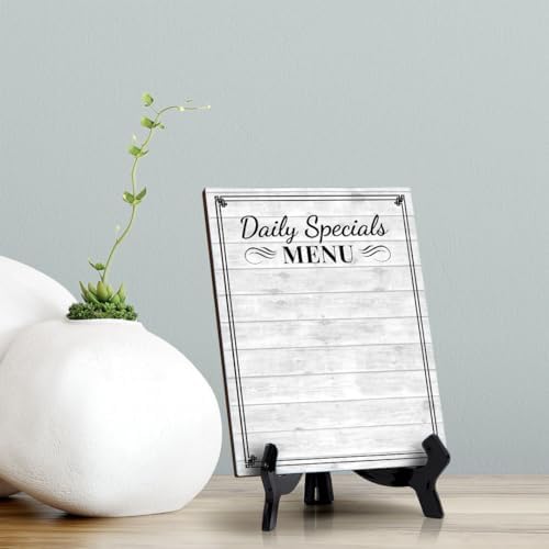 Daily Specials Menu 6x8 Dry Wipe Table Sign Easy Installation | Restaurant & Bar | Perfect To Clearly Direct Customers & Advertise Specials | No Pen Included - Image 2