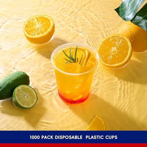 JOLLY CHEF 12 Oz Disposable Clear Plastic Cups, 390 Pack Drinking Cups - Image 4