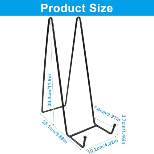 2 Pcs 12 Inch Black Plate Stands for Display - Image 3