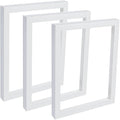 Creative Mark Gotham Gallery Canvas Frame - White 12x12-3 Pack Open Back Frame for Heavy Duty Canvases Paintings Without Glass or Backing - 1-5/8" Depth, 1-3/8" Rabbet - Pre-Assembled, Made in USA