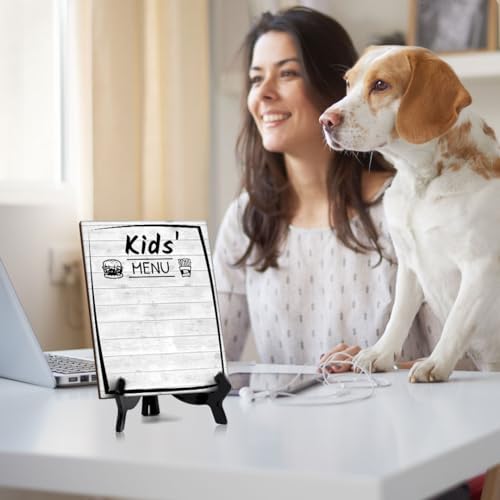 Kids' Menu 6x8 Dry Wipe Table Sign Easy Installation | Restaurant & Bar | Perfect To Clearly Direct Customers & Advertise Specials | No Pen Included - Image 6