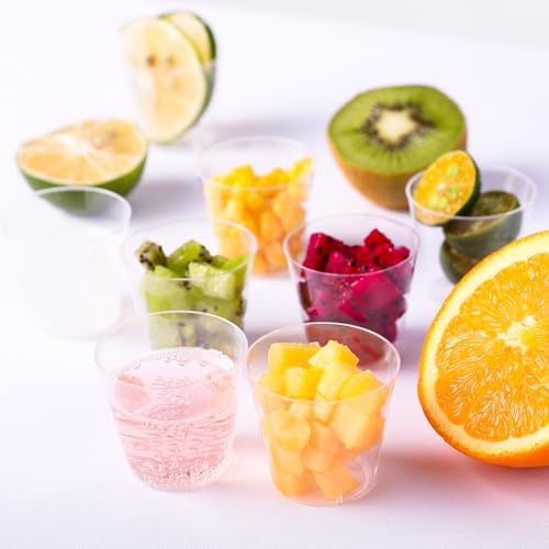 JOLLY CHEF 1000 Pack 1 oz Plastic Shot Glasses, Disposable Tasting Cups - Image 5