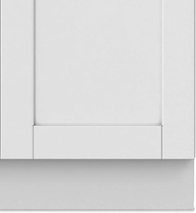 SIMPLIHOME Hennessy All-in-One 24 inch Wide Utility Sink and Laundry Cabinet in Pure White Finish, Transitional ABS Sink Cabinet for Laundry Rooms with High-Arch Chrome Faucet and Pull-Out Spray