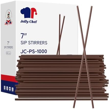 JOLLY CHEF 1000 Count Coffee Stirrers 7 inch by JOLLYCHEF