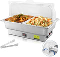 Electric Chafing Dish Buffet Server with Knob Temperature Control by THXSUN