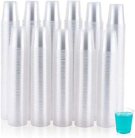 JOLLY CHEF 700 Pack 3 oz Clear Plastic Cups, Disposable Mouthwash Cups by JOLLYCHEF