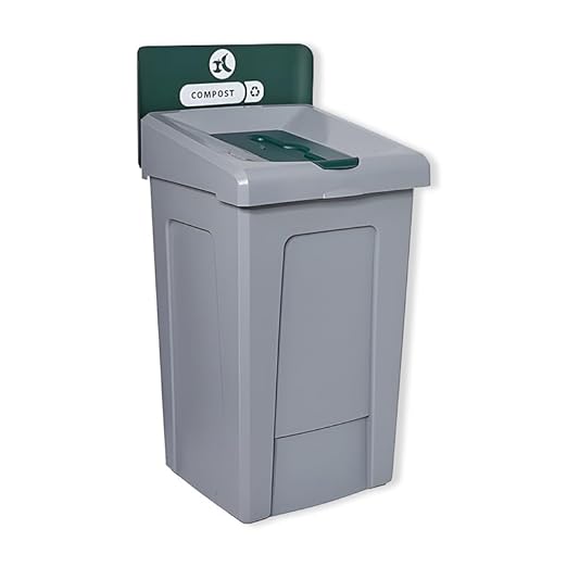 33-Gallon Mixed Recycling Station with Lid, Polypropylene, 99 Gallons, Set of 3, Reinforced Bottom, Ideal for Home, School, Hotel, Bar, Kitchen