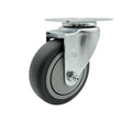 Service Caster Brand Replacement Caster for Uline Caster H-7446S - Stainless Steel Swivel Top Plate Caster with 4 Inch Thermoplastic Rubber Wheel - Fits Carts and Platform Trucks H-7490