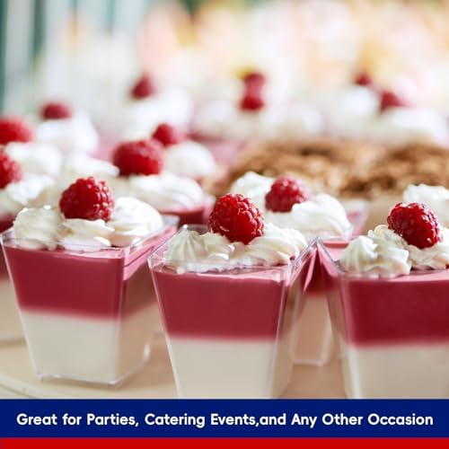 JOLLY CHEF Plastic Dessert Cups with Lids and Spoons 5 oz 100 Pack - Image 4