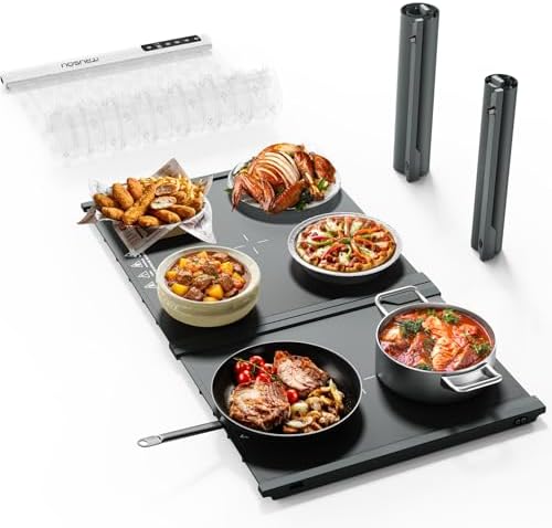 Food Warming Mat Extension Panels B+C for iTRUSOU Electric Warming Tray BWP01-A – Add-On Expandable Warming Mat for Food, Must Be Used with Main Control Panel A, for Buffet, Party Chafing Dishes by iTRUSOU