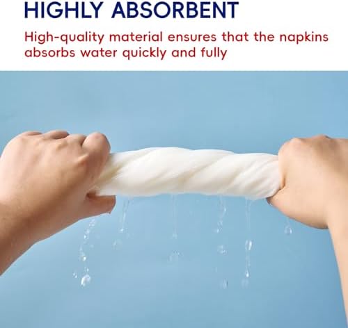 100 Disposable Hand Towels, Linen Feel Bathroom Hand Napkins for Guest - Image 5