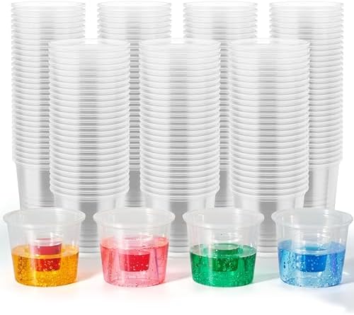 JOLLY CHEF 500 Disposable Bomber Cups, 4oz Clear Plastic Shot Glasses by JOLLYCHEF