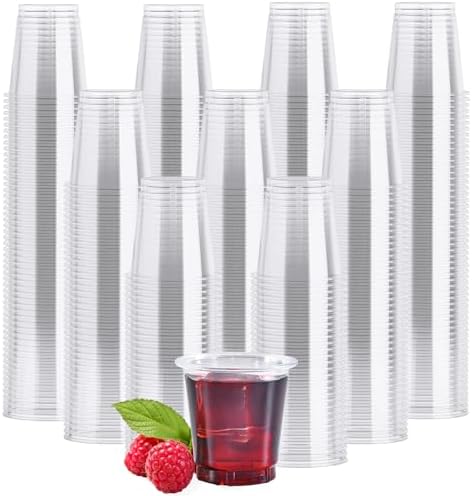 JOLLY CHEF 900 Pack 2 oz Plastic Shot Glasses Clear Disposable Shot Cups by JOLLYCHEF