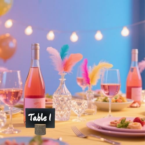 10 Pcs Mini Chalkboard Signs Small Chalkboard Label with Rustic Wood Stand, Food Labels for Party Buffet Wedding Birthday Party Bakery - Image 7