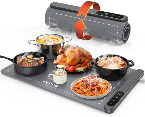 FEPPO Food Warming Mat, Upgrade High-tech Heating System, Fast Full Surface by FEPPO