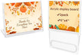 2 Pack 4x6 Inch Small Sign Holder Horizontal, Double-Sided Usage with Swivel Base for Table Display, for Office, Store, Restaurant, Retail Counters, for Name Sign, Price Message Board, Note by Unknown