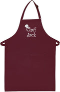Made in the USA Personalized Embroidered Premium Adult Apron for Men Women Fathers Mothers Day Kitchen BBQ Grilling Gift