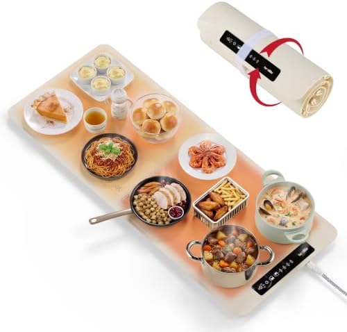 Double-Zone Silicone Heating Mat, 2 Independent Temp Zones for Food by WelcometoLaudlife