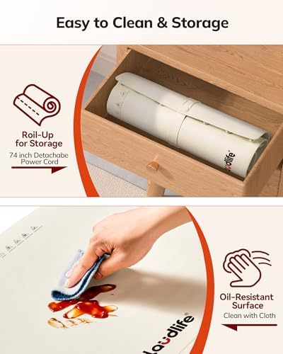 Food Warming Mat 24x16, Foldable Food Warmer for Parties - Image 5