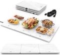 FYY Electric Warming Tray - 3-Panel Food Warmers for Parties Buffet Marble by FYY