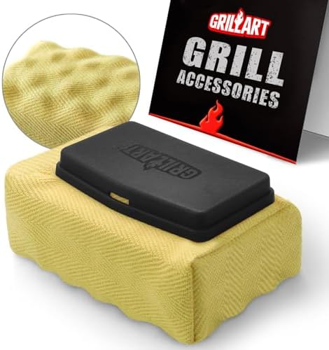 GRILLART Grill Brush Bristle Free, Replaceable BBQ Cleaning Head (No Handle), Safe Replacement Cleaning Pad for Cast Iron/Stainless-Steel Grates - Black - Image 2