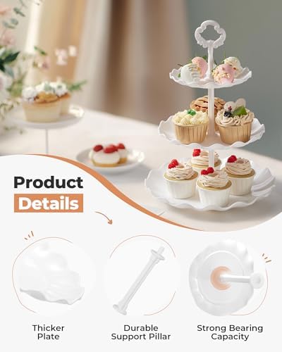 Kootek 10pcs Cupcake Stand Dessert Table Display Set Serving Tray for Party - Image 2